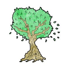 Cartoon Tree N177