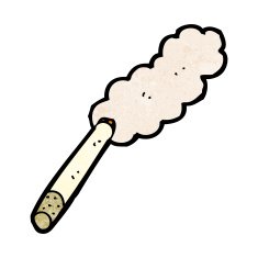 smoking cigarette cartoon N5