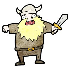 cartoon viking man N9