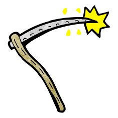 cartoon sharp scythe N2