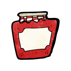 Cartoon Jam Jar N19