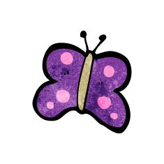 Cartoon Butterfly N76