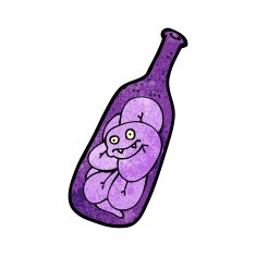 snake in bottle cartoon N4