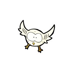 Cartoon Owl N148