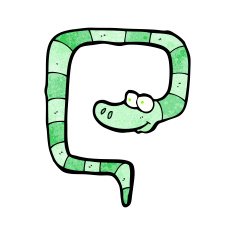 funny cartoon snake N60