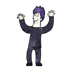 cartoon halloween vampire N21