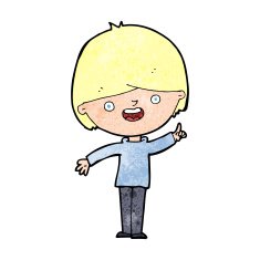 cartoon happy boy N273