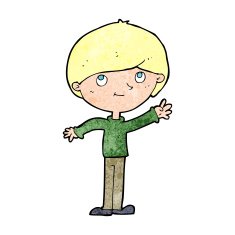 cartoon happy boy N274