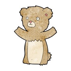cartoon teddy bear N194