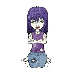 Cartoon Vampire Girl N263