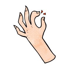cartoon hand symbol N46