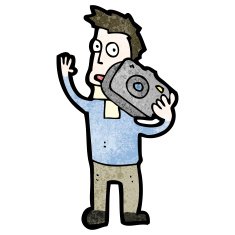 cartoon man with camera N5