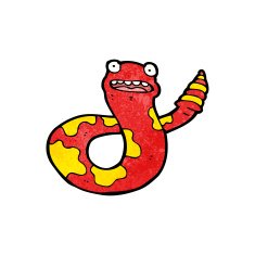 funny cartoon snake N69