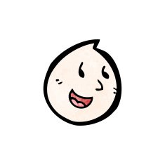 cartoon happy face symbol N6
