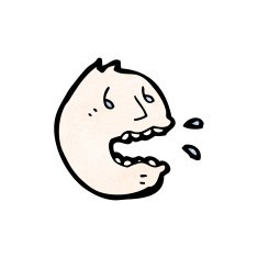 stressed face cartoon symbol N2