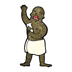 cartoon man dressed in towel N5