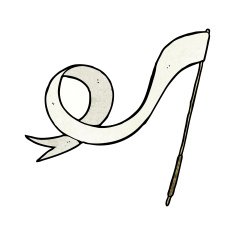 cartoon waving flag N17