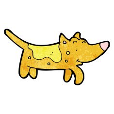 cartoon little dog N87