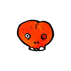 cartoon red skull N3