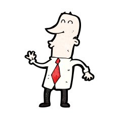 cartoon dancing office man N5