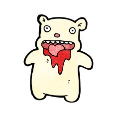 cartoon little polar bear N13