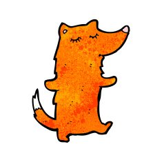 cartoon cute fox N2