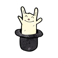 rabbit in hat cartoon N5
