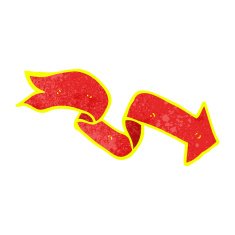cartoon glowing arrow N8
