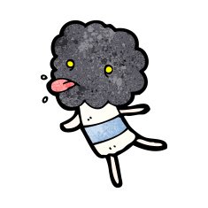 cute cartoon cloud head creauture N8