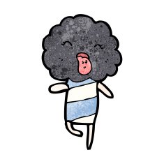 cute cartoon cloud head creauture N9