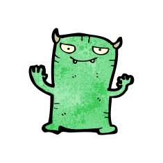 cartoon little monster N63