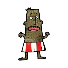 cartoon man in boxer shorts N7