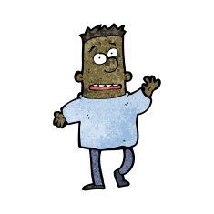 Cartoon Man Waving Goodbye N5