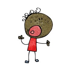 cartoon complaining doodle man N9
