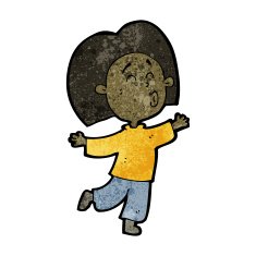 cartoon happy man N536