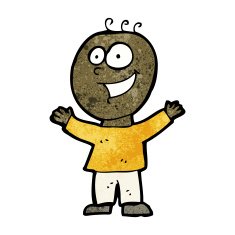 cartoon happy man N537
