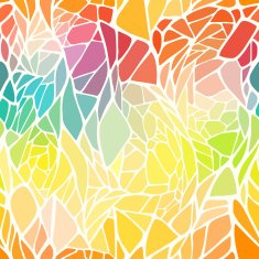 Seamless pattern with hand drawn abstract geometric ornament