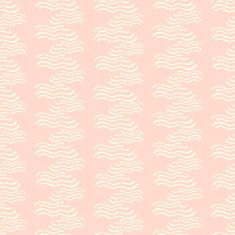 Seamless pattern with hand drawn decorative wavy ornament