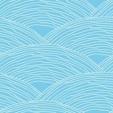 Seamless pattern with abstract doodle wavy scale texture