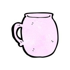 cartoon pink cup N4