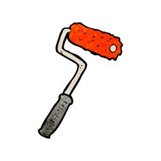 cartoon paint roller N6