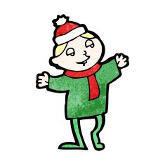 Cartoon Christmas Elf N79