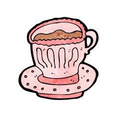 cartoon tea cup N30