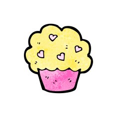 cartoon cup cake N24