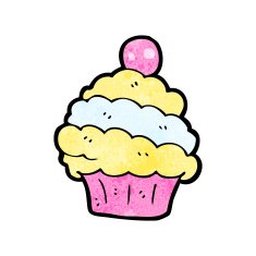 cartoon cup cake N25