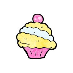 cartoon cup cake N26