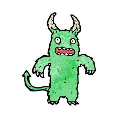 Cartoon Hairy Monster N24