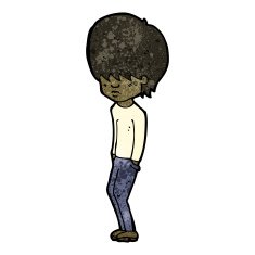 cartoon moody teenager N2