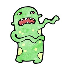 Spooky alien monster cartoon N2 free image download