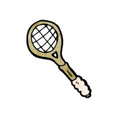 cartoon squash racket N3